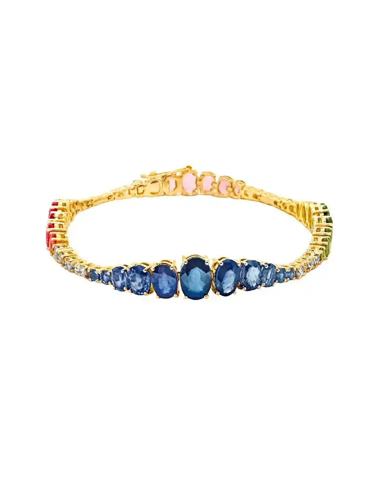 Fancy Sapphire Coloured Bracelet