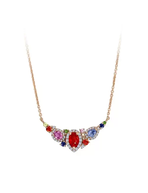 Fancy Sapphire Coloured Necklace