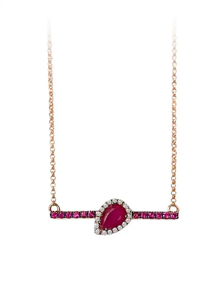 Ruby And Diamond Necklace