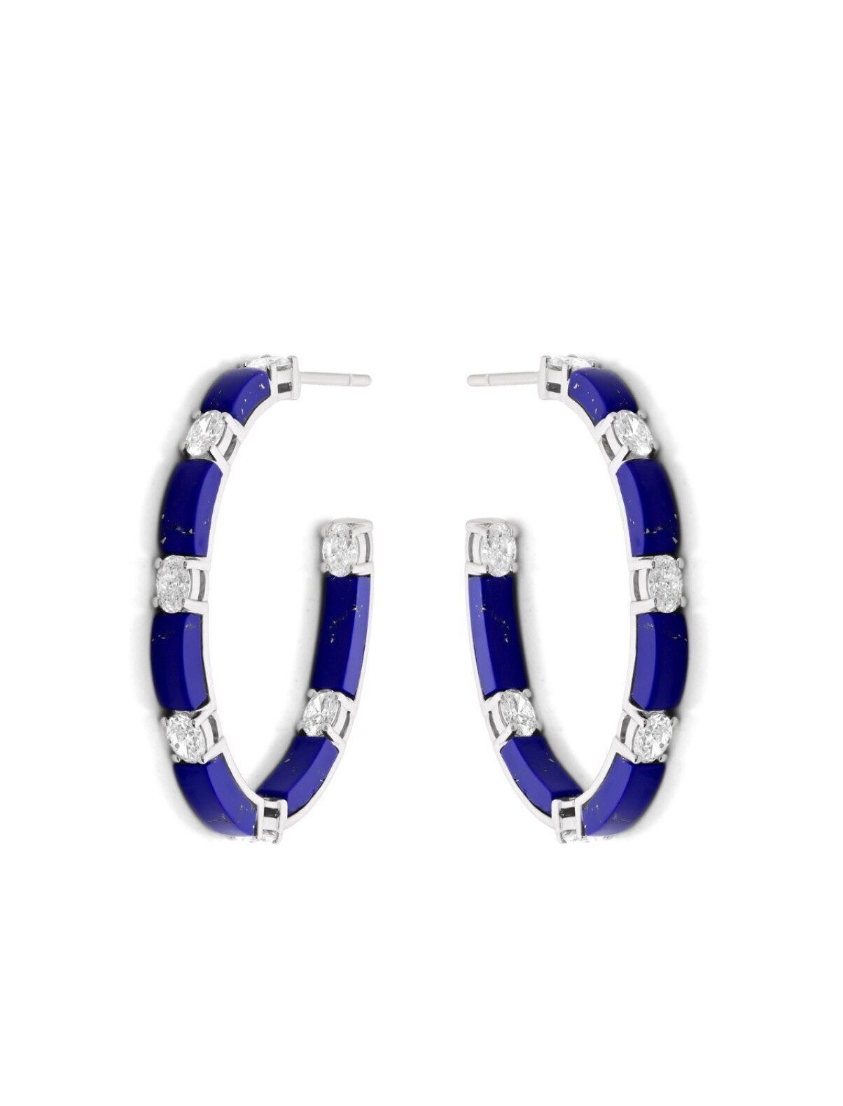 Ellipse Lapis Lazuli Earrings