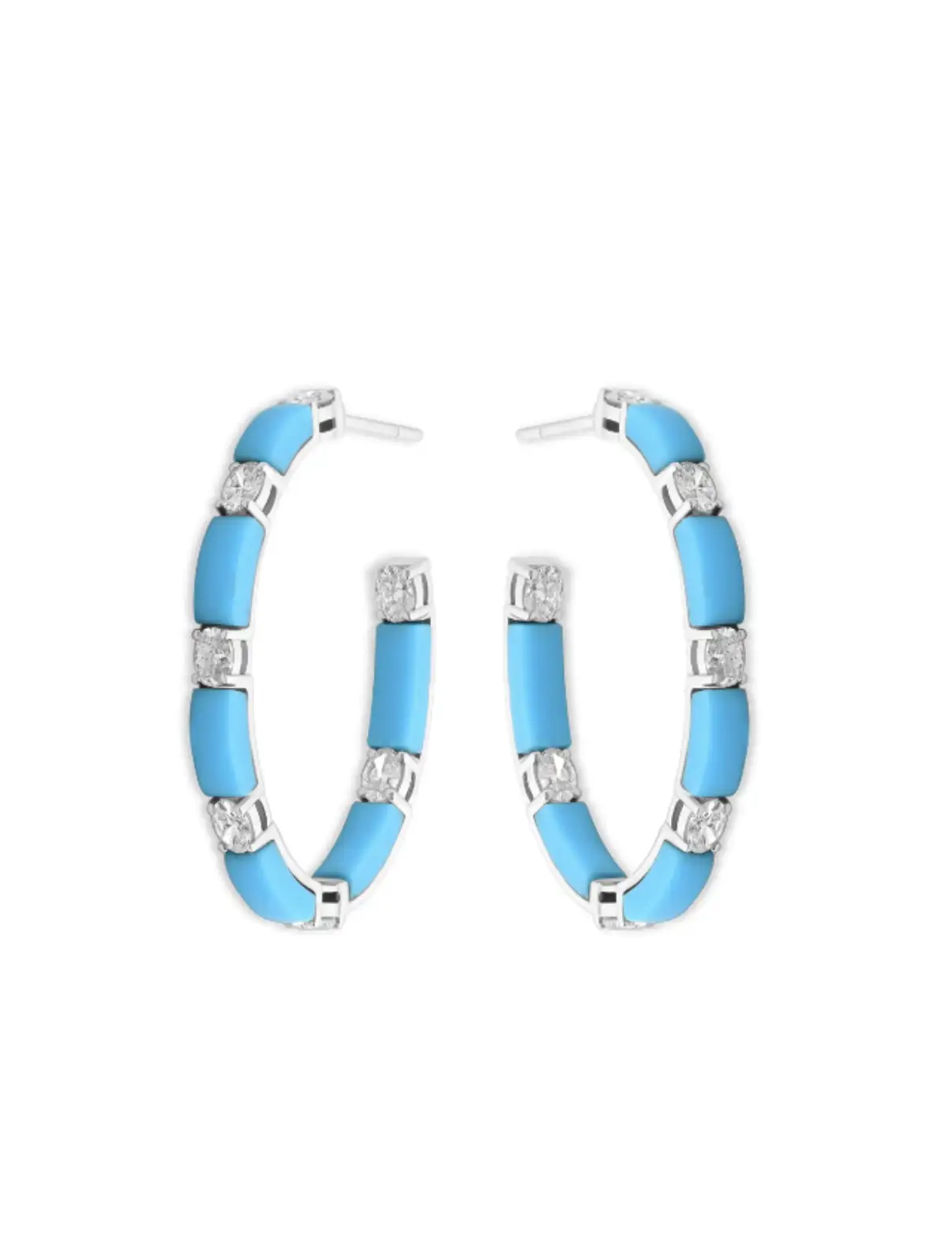 Ellipse Turquoise Earrings
